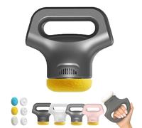 Massology Pro - Massology Pro Massager Gun,12-Level Adjustable Portable Home Massage Tools With 3 Heads For Back,3 skin-friendly pads, for Your Back,Neck,HIPS and All Over (Gray)