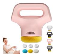 Massology Pro - The Massology Pro Massage Gun, Portable Home Massage Tool, With 3 Massages Heads & 12 Adjustable Gears, for Neck, Back, Buttock and Full Body (Pink)