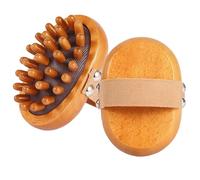 MASSOVIBE Outils de massage en bois, brosse de massage en bois méridien pour le ventre, le cuir chevelu, le dos, thérapie du corps entier pour la relaxation musculaire, le drainage lymphatique
