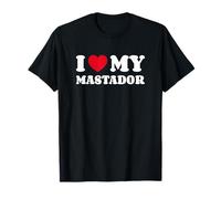 Mastadors I Love My Mastador Chien Coeur Amour T-Shirt