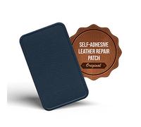 MastaPlasta Patch Autocollant pour la Réparation des Cuirs Premium. Bleu Marine 10cm x 6cm. Premiers Secours pour canapés, sièges de Voiture, Sacs à Main, Vestes
