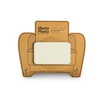 MastaPlasta Patch Autocollant pour la Réparation des Cuirs Premium. Ivoire 10cm x 6cm. Premiers Secours pour canapés, sièges de Voiture, Sacs à Main, Vestes