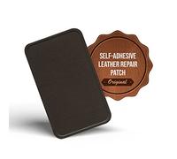 MastaPlasta Patch Autocollant pour la Réparation des Cuirs Premium. Marron Foncé 10cm x 6cm. Premiers Secours pour canapés, sièges de Voiture, Sacs à Main, Vestes
