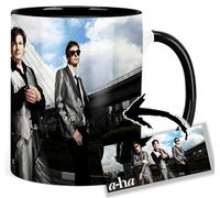 MasTazas A-Ha Morten Harket Tasse Ceramique Intérieure et Poignée Noire Mug