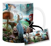MasTazas Alice In Wonderland Johnny Depp Mia Wasikowska Helena Bonham Carter Anne Hathaway Tasse Ceramique Mug