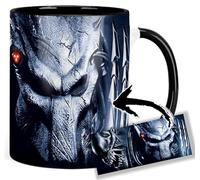 MasTazas Alien Vs Predator AVP C Tasse Ceramique Intérieure et Poignée Noire Mug