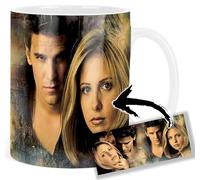 MasTazas Angel & Buffy David Boreanaz Sarah Michelle Gellar B Tasse Ceramique Mug