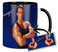 MasTazas Arnold Schwarzenegger Tasse Ceramique Intérieure et Poignée Noire Mug