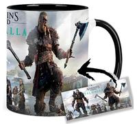 MasTazas Assassins Creed Valhalla Eivor Tasse Ceramique Intérieure et Poignée Noire Mug