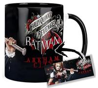 MasTazas Batman Arkham City Harley Quinn Tasse Ceramique Intérieure et Poignée Noire Mug