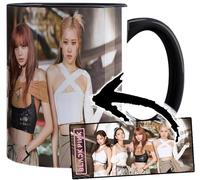 MasTazas Blackpink K-pop Tasse Ceramique Intérieure et Poignée Noire Mug
