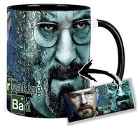 MasTazas Breaking Bad Walter White Heisenberg Bryan Cranston B Tasse Ceramique Intérieure et Poignée Noire Mug
