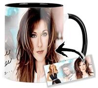MasTazas Celine Dion Tasse Ceramique Intérieure et Poignée Noire Mug