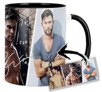 MasTazas Chris Hemsworth Thor Tasse Ceramique Intérieure et Poignée Noire Mug