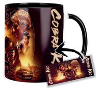 MasTazas Cobra Kai Ralph Macchio William Zabka Tasse Ceramique Intérieure et Poignée Noire Mug