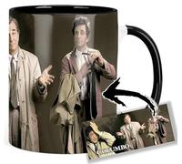 MasTazas Columbo Peter Falk Tasse Ceramique Intérieure et Poignée Noire Mug