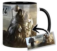 MasTazas Fallout 4 Tasse Ceramique Intérieure et Poignée Noire Mug
