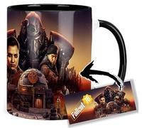 MasTazas Fallout 76 Tasse Ceramique Intérieure et Poignée Noire Mug