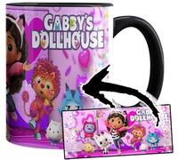 MasTazas Gabby’s Dollhouse Tasse Ceramique Intérieure et Poignée Noire Mug