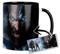 MasTazas God Of 000 War Ragnarok Kratos Tasse Ceramique Intérieure et Poignée Noire Mug