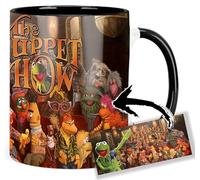 MasTazas Kermit The Frog Sesame Street The Muppets B Tasse Ceramique Intérieure et Poignée Noire Mug