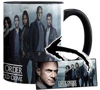 MasTazas Law & Order Organized Crime Christopher Meloni Tasse Ceramique Intérieure et Poignée Noire Mug