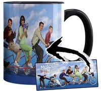 MasTazas Malcolm In The Middle Bryan Cranston Frankie Muniz Tasse Ceramique Intérieure et Poignée Noire Mug