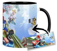 MasTazas Mario Kart 8 Koopaling Tasse Ceramique Intérieure et Poignée Noire Mug