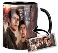 MasTazas Maze Runner The Scorch Trials Kaya Scodelario Dylan O'Brien Tasse Ceramique Intérieure et Poignée Noire Mug