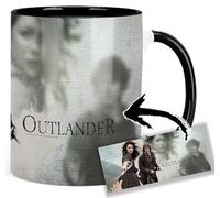 MasTazas Outlander Sam Heughan Caitriona Balfe A Tasse Ceramique Intérieure et Poignée Noire Mug