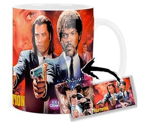 MasTazas Pulp Fiction John Travolta Samuel L Jackson Quentin Tarantino Tasse Ceramique Mug