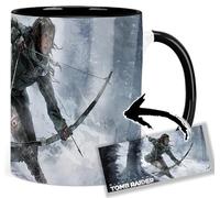 MasTazas Rise Of The Tomb Raider Lara Croft A Tasse Ceramique Intérieure et Poignée Noire Mug