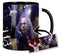 MasTazas Ronnie James Dio B Tasse Ceramique Intérieure et Poignée Noire Mug