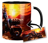 MasTazas The Legend 000 Of Zelda Link Tasse Ceramique Intérieure et Poignée Noire Mug