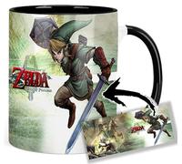MasTazas The Legend 000 Of Zelda Twilight Princess Tasse Ceramique Intérieure et Poignée Noire Mug