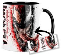 MasTazas Venom Let There Be Carnage Tasse Ceramique Intérieure et Poignée Noire Mug