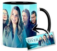 MasTazas Virgin River Martin Henderson Stacey Farber Annette Otoole Tim Matheson Tasse Ceramique Intérieure et Poignée Noire Mug