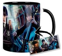 MasTazas Wednesday Jenna Ortega B Tasse Ceramique Intérieure et Poignée Noire Mug