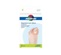 MASTER AID Footcare Hallux Valgus - Séparateur Hallux - Doigts pieds en gel - Grand format - 1 lot de 2 pièces - 34 x 16 x 28 mm