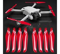 Master Airscrew Hélices Stealth pour DJI Mini 3 Pro & Mini 4 Pro - Rouge, 4 hélices en Jeu