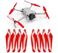 Master Airscrew Hélices Super Stealth pour DJI Mini 4 Pro & Mini 3 Pro - Rouge, 4 hélices en Jeu