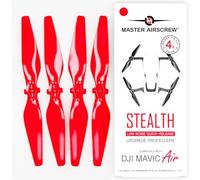Master Airscrew Lot de 4 hélices Stealth pour DJI Mavic Air - Rouge
