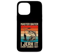 Master Baiter Funny Pun pêcheur Amateur de pêche Coque pour iPhone 13 Pro Max