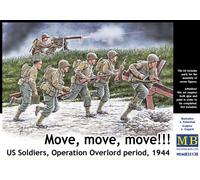 Move, Move, Move U.s. Soldiers Operation Overlord Period, 1944maquette Figuri