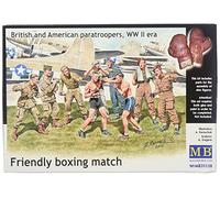 Friendly Boxing Match - British And American Paratroopers Wwii Eramaquette Figur