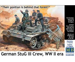 Master Box 35208-1/35 German StuG III Crew. WW II era 5 figurines