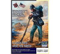 Master Box Ltd - American Civil War Series A Quick Rest, After The Battlemaquette Figurine American Civil War Series A Quick Rest, After The Battle Master Box35196 1:35 Maquette Char Promo Figurine Mi