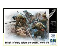 Masterbox Kit de Construction British Infantry/Before The Attack/ère de la Première Guerre Mondiale à l'échelle 1:35 (Gris)