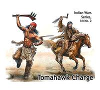 Master Box Ltd. MB35192 Figurine Tomahawk Charge.Indian Wars Series, kit n° 2