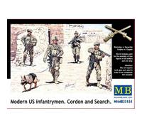 Master Box Ltd - Us Infantrymen - Cordon And Searchmaquette Figurine Us Infantrymen - Cordon And Search Master Box 35154 1/35ème Maquette Char Promo Figurine Miniature